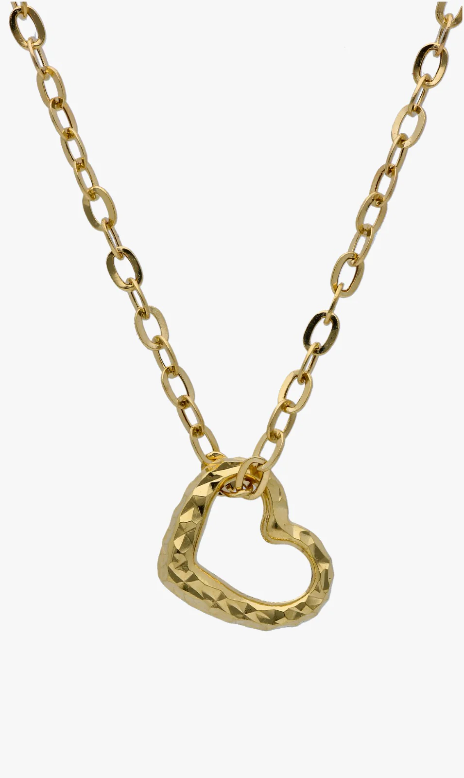 Gold Heart Necklace 18KT - FKJNKL18K2043 - Image 2