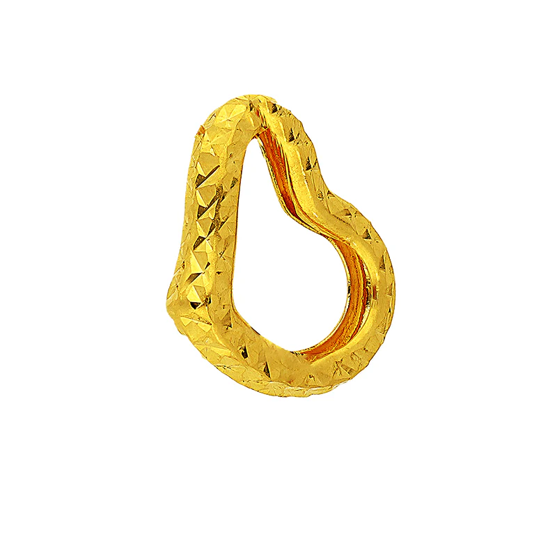 Gold Heart Pendant 18KT - FKJPND18K2043 - Image 2