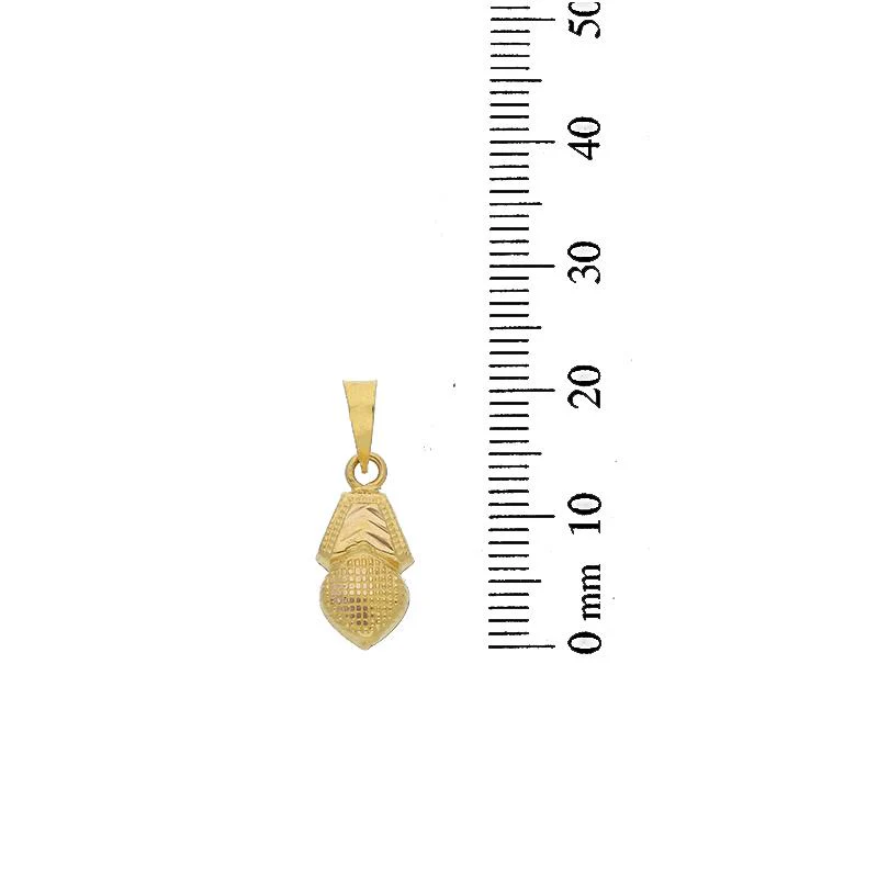 Gold Heart Pendant 18KT - FKJPND18K2351 - Image 2