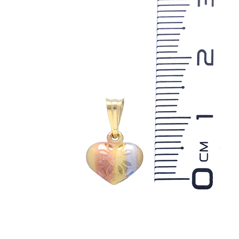 Gold Heart Pendant 18KT - FKJPND18KU1057 - Image 2