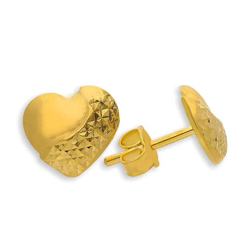 Gold Heart Pendant Set (Necklace, Earrings and Ring) 18KT - FKJNKLST18K2157 - Image 4