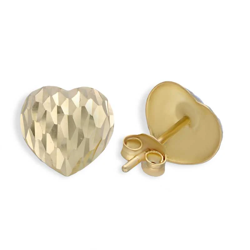 Gold Heart Shaped Pendant Set (Necklace and Earrings) 18KT - FKJNKLST18KU2009 - Image 4