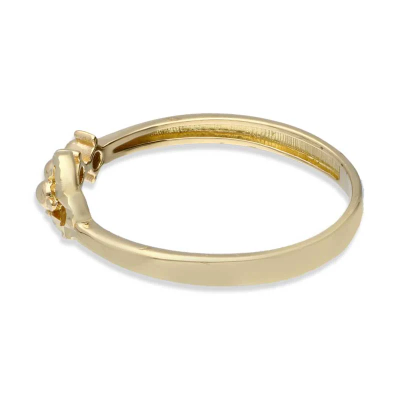 Gold Heart Shaped Ring 18KT - FKJRN18KU2026 - Image 3