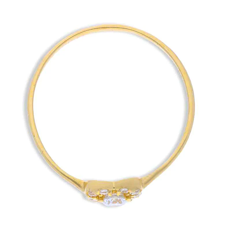 Gold Heart Shaped Ring 18KT - FKJRN18KU2088 - Image 5