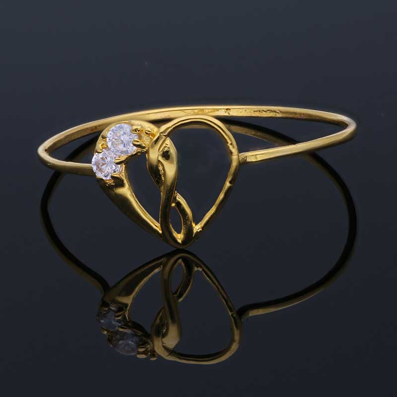 Gold Heart Shaped With Solitaire Ring 18KT - FKJRN18KU2007 - Image 7