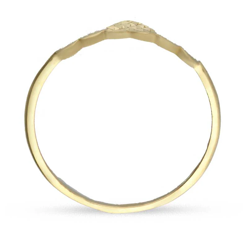Gold Hearts Shaped Ring 18KT - FKJRN18KU2022 - Image 4