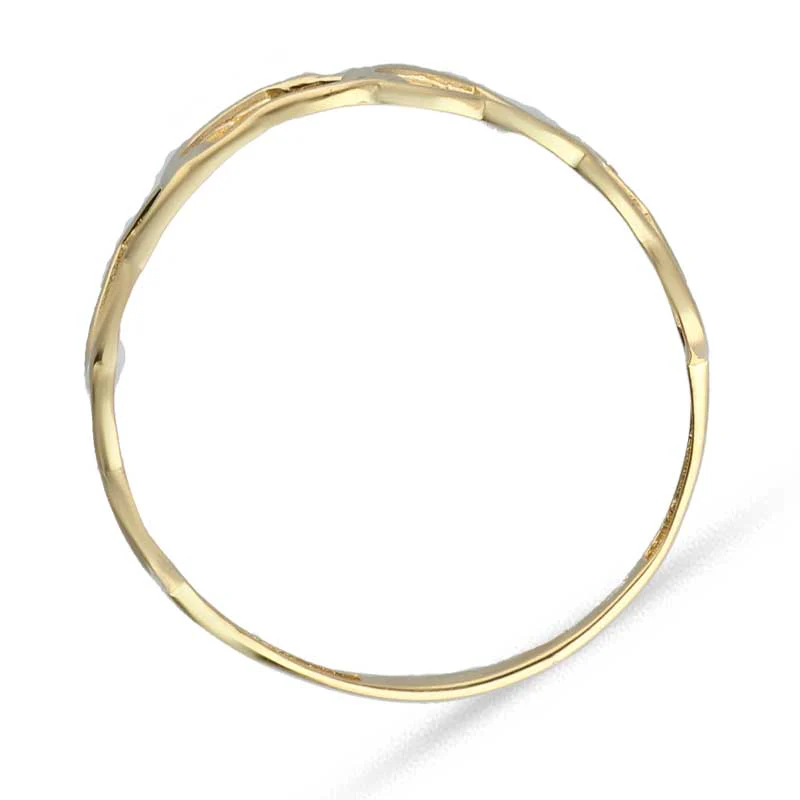 Gold Hearts Shaped Ring 18KT - FKJRN18KU2029 - Image 4