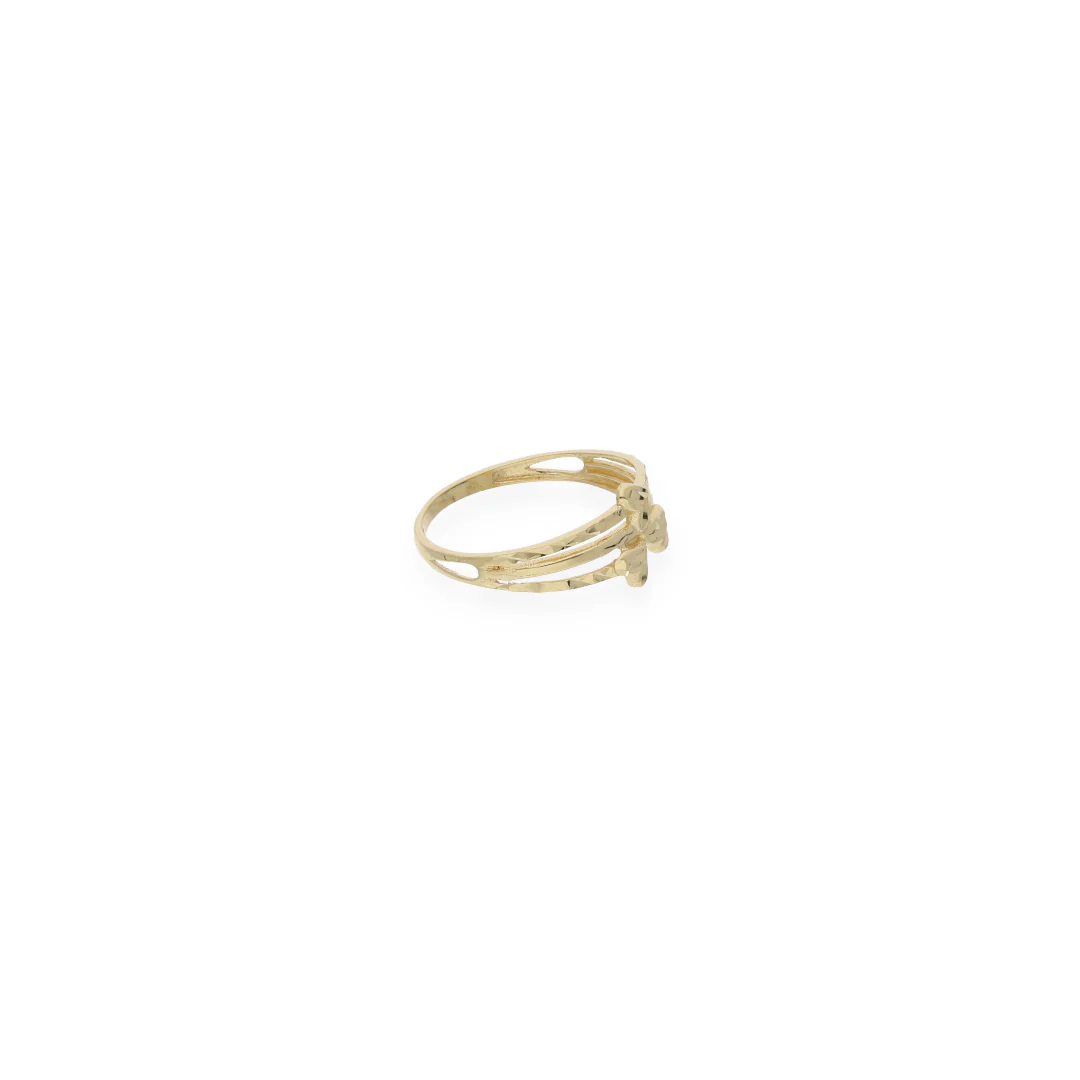 Gold Hearts Shaped Ring 18KT - FKJRN18KU6140 - Image 5