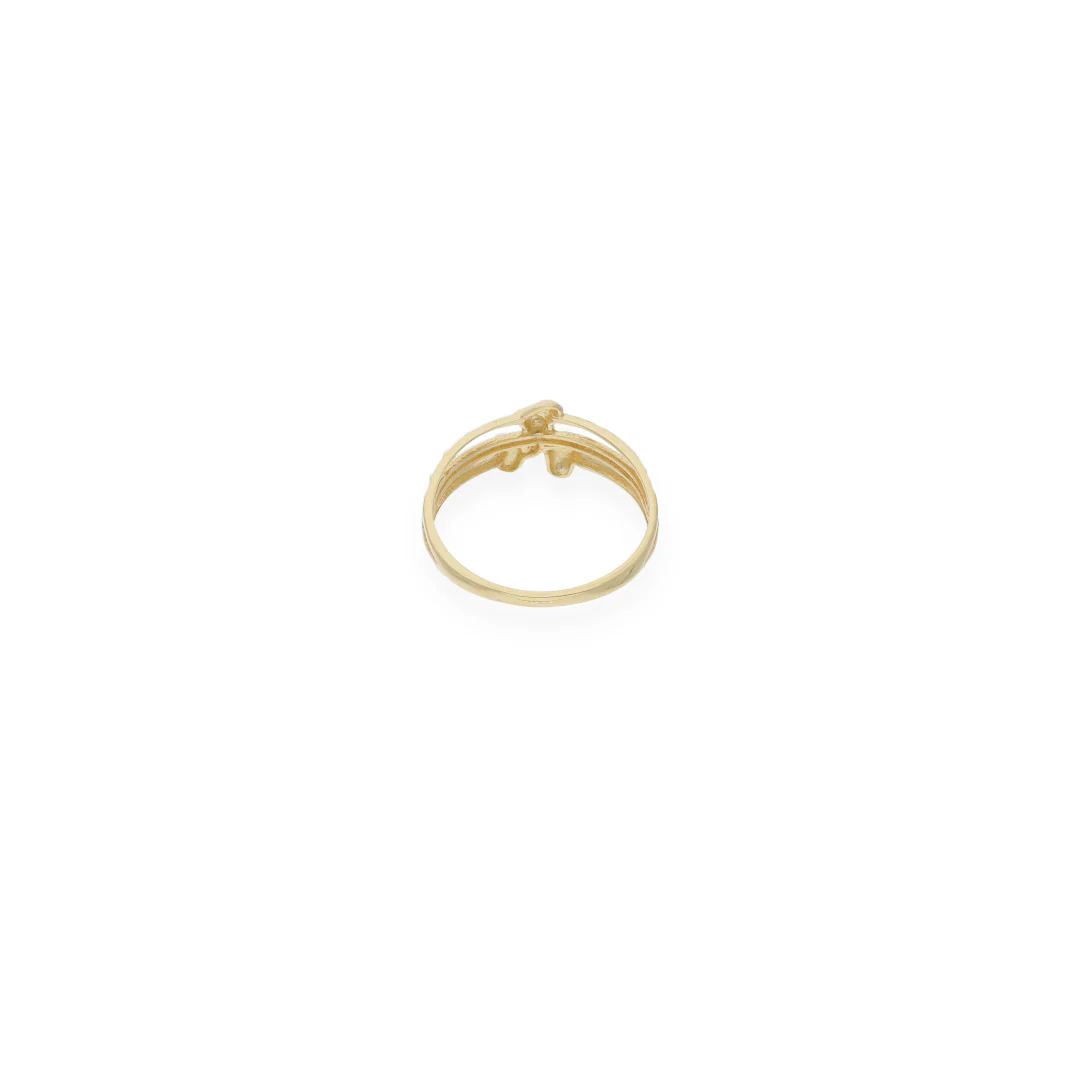 Gold Hearts Shaped Ring 18KT - FKJRN18KU6140 - Image 7