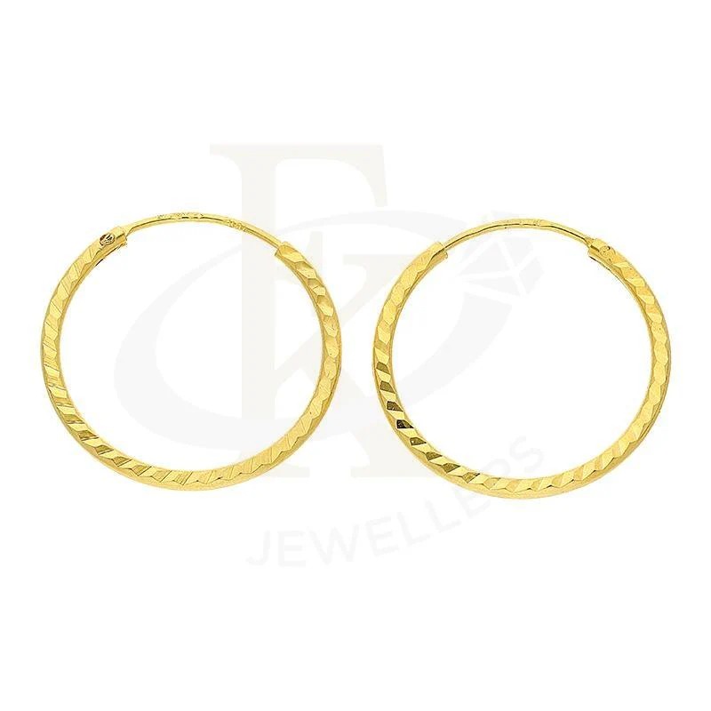 Gold Hoop Earrings 18KT - FKJERN18K2416