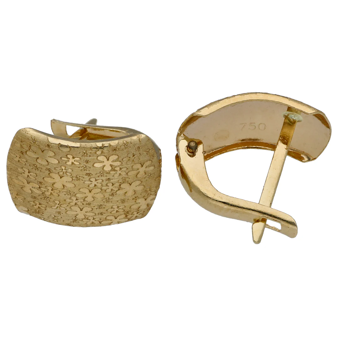 Gold Hoop Pendant Sets 18KT - FKJNKLST18KU6474 - Image 3