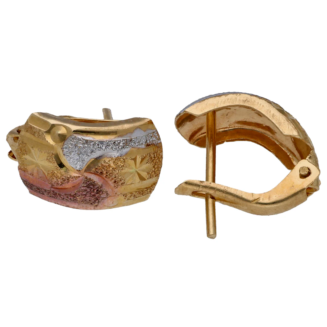 Gold Hoop Pendant Sets 18KT - FKJNKLST18KU6478 - Image 3