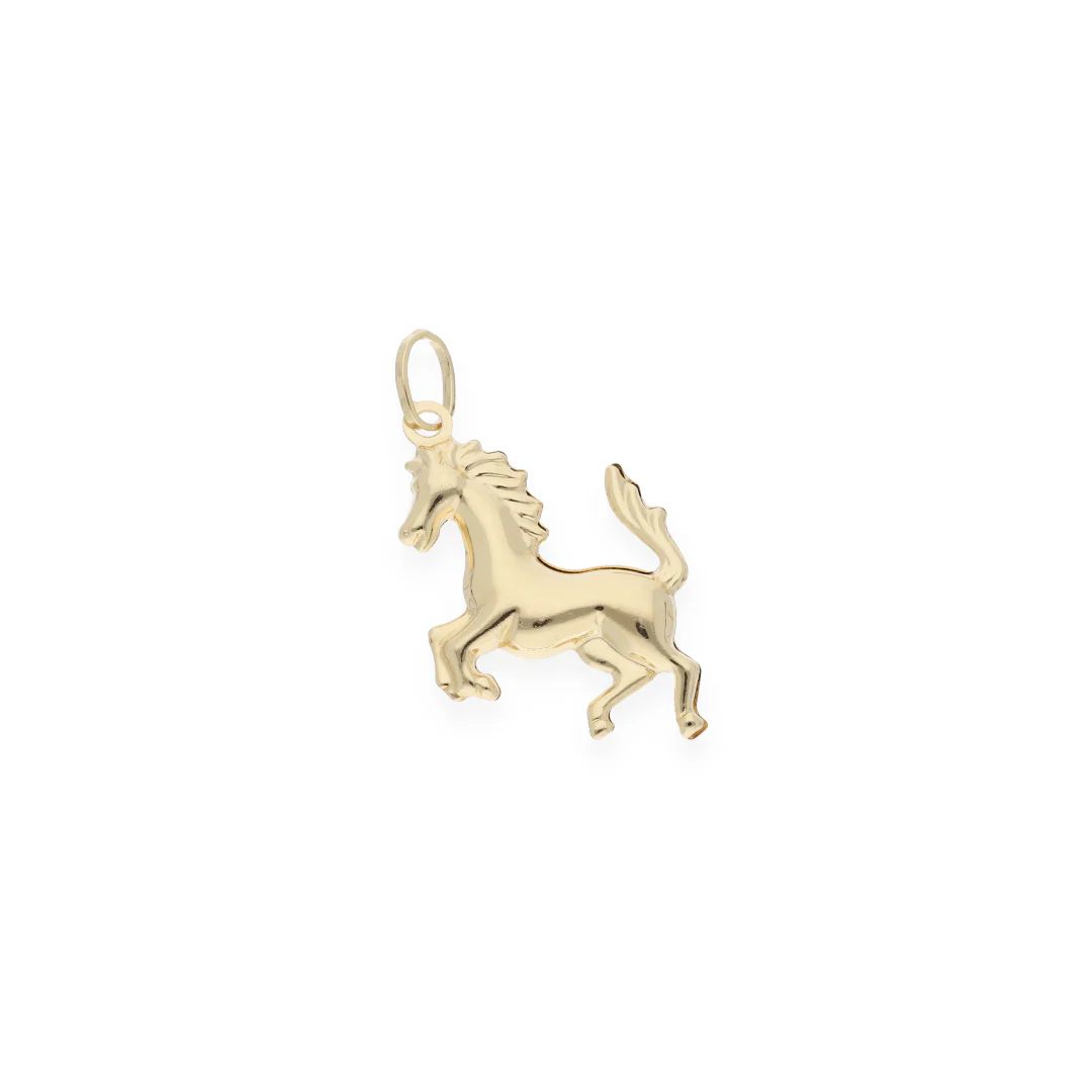 Gold Horse Shaped Pendant 18KT - FKJPND18KU6145 - Image 3
