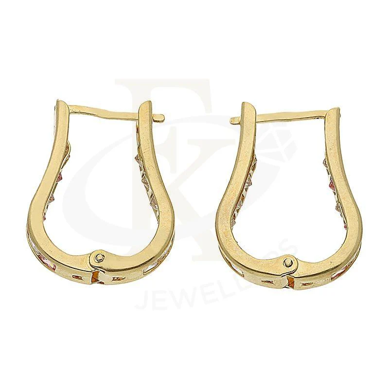 Gold Huggies Earrings 18KT - FKJERN18K2420 - Image 3