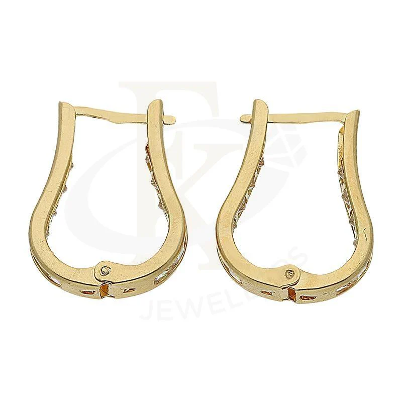 Gold Huggies Earrings 18KT - FKJERN18K2421 - Image 2
