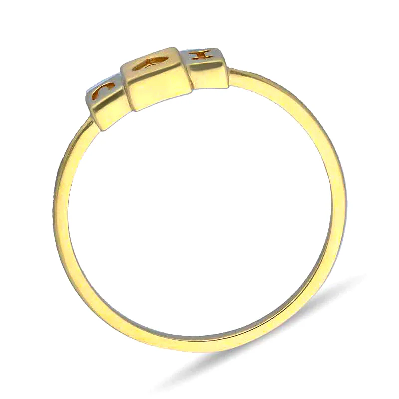 Gold I Love You Ring 18KT - FKJRN18KU2105 - Image 3