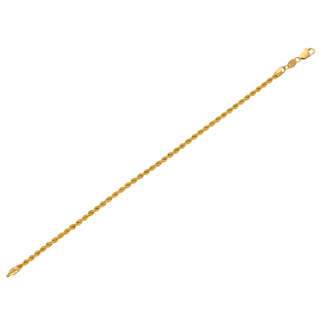 Gold Inter-Coiled Bracelet 22KT - FKJBRL22KU6662 - Image 2