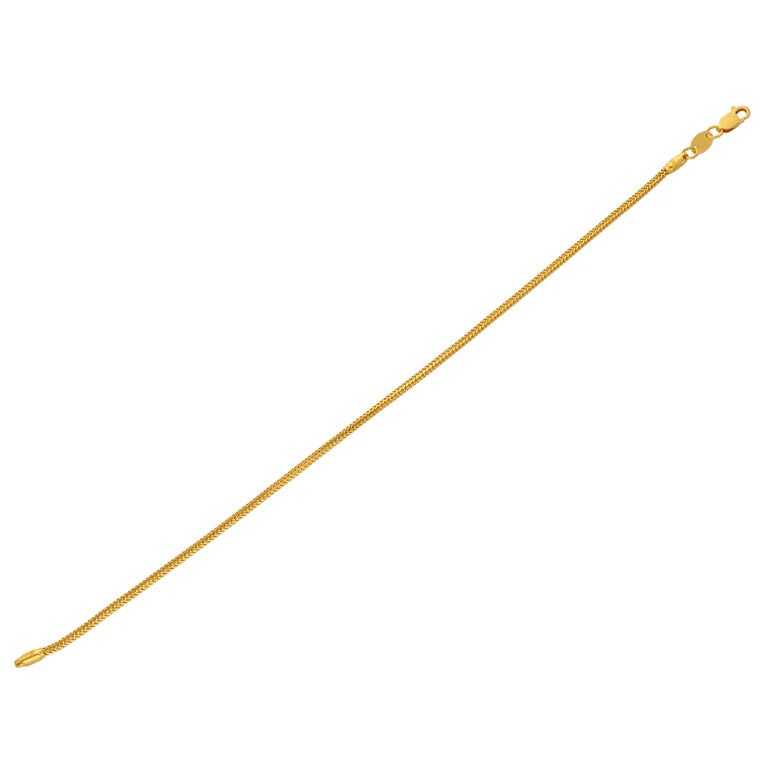 Gold Interlink Bracelet 22KT - FKJBRL22KU6661 - Image 2