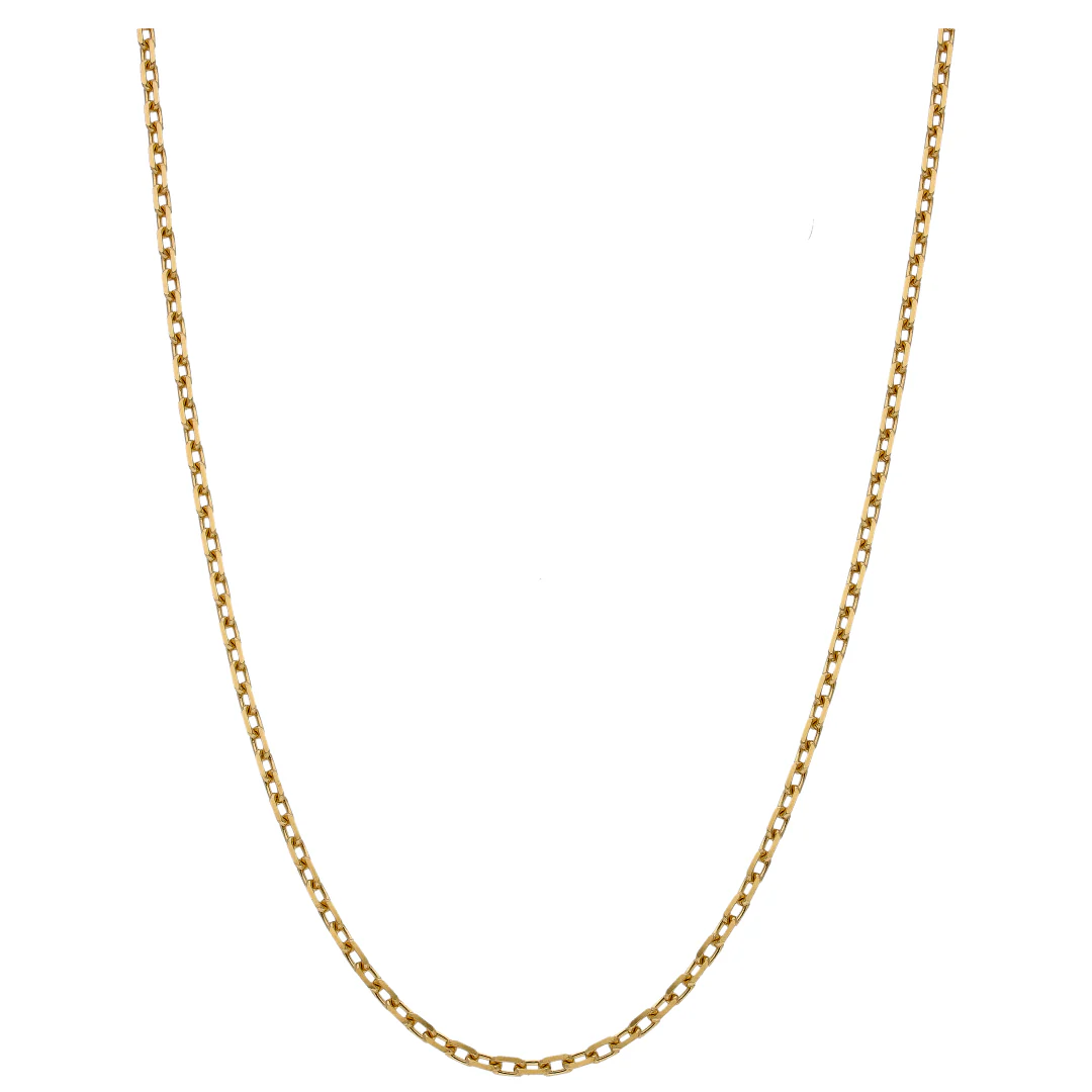 Gold Interlink Chain 18KT - FKJCN18KU6595 - Image 2