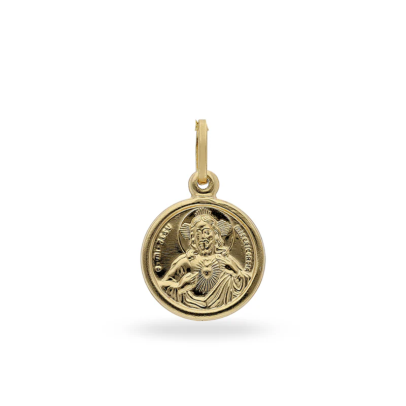 Gold Jesus Pendant 18KT - FKJPND18KU1005