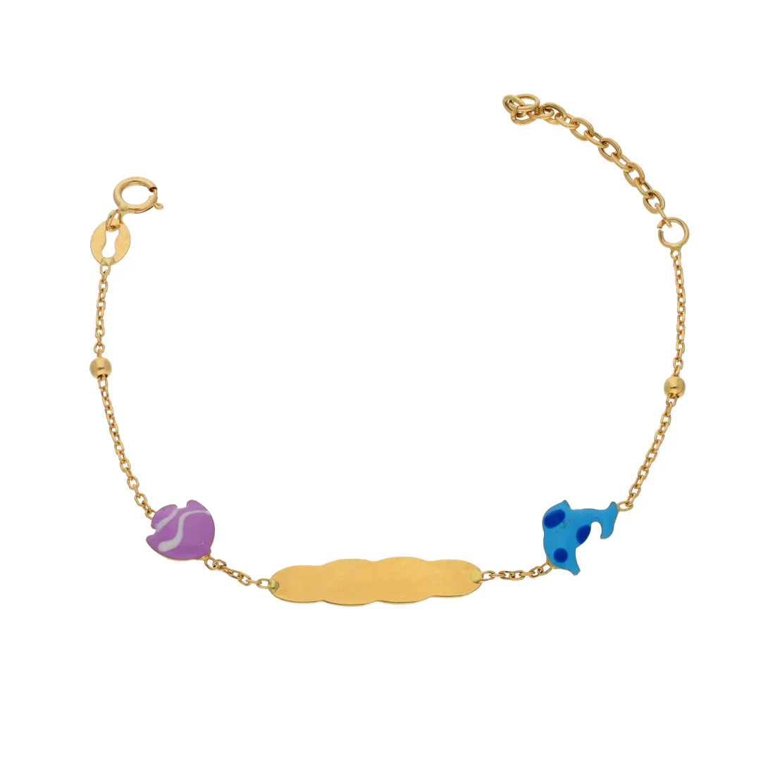Gold Kids Bracelet 18KT - FKJBRL18KU6430 - Image 3