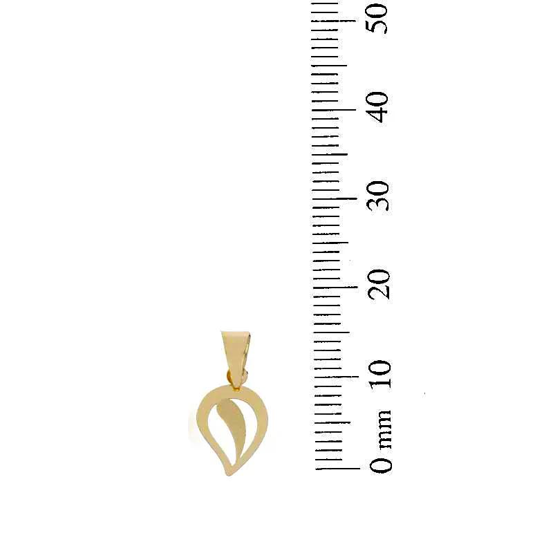 Gold Leaf Pendant 18KT - FKJPND18KU1048 - Image 2