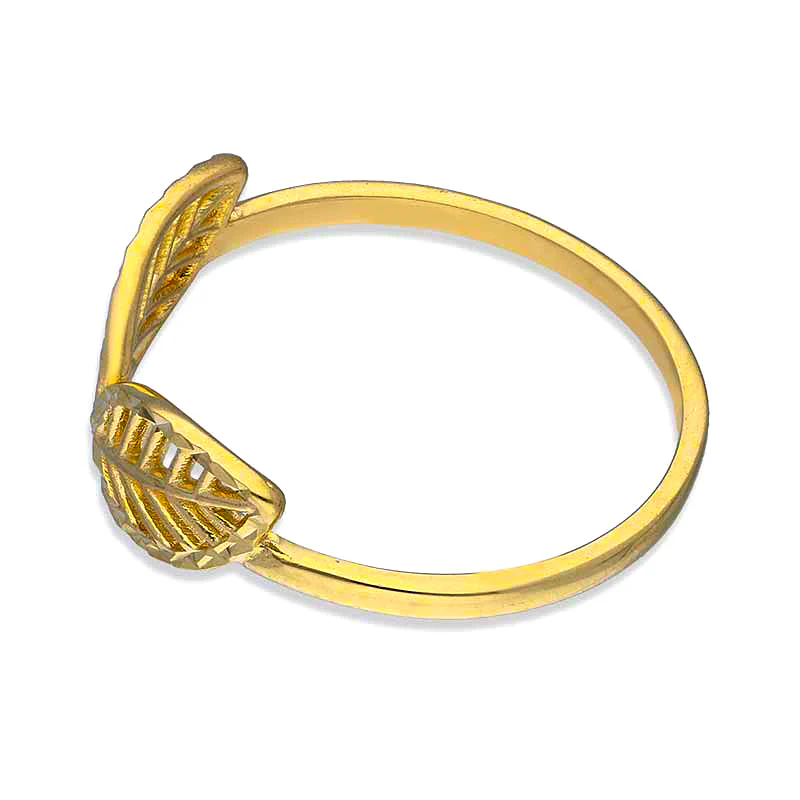 Gold Leaf Ring 18KT - FKJRN18KU2098 - Image 6