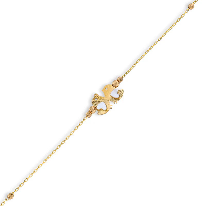 Gold Love Birds Bracelet 21KT - FKJBRL21KU6060 - Image 2