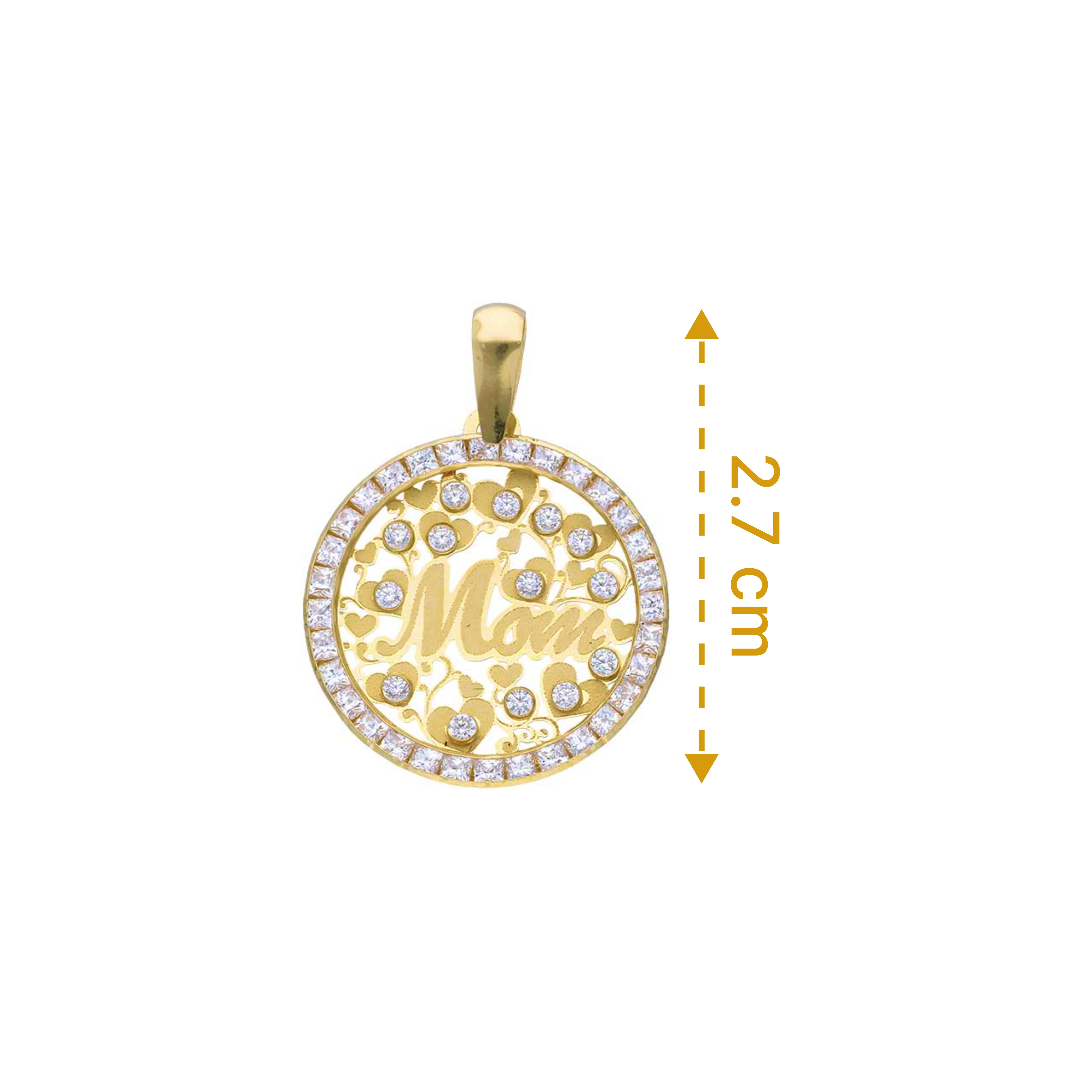 Gold Mom Pendant 18KT - FKJPND18KU1140 - Image 2