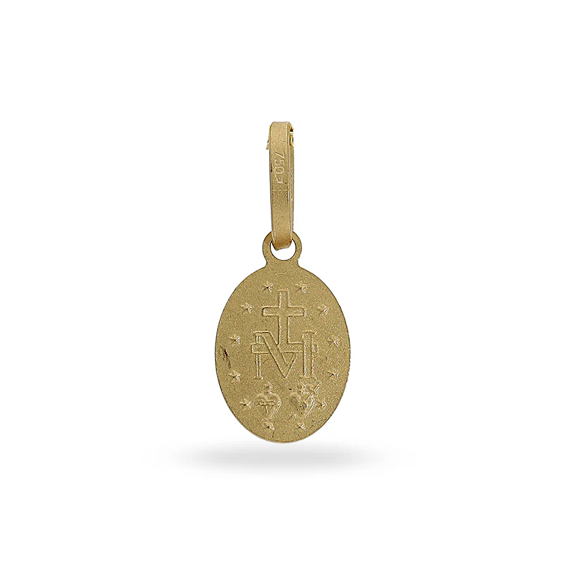 Gold Mother Mary Pendant 18KT - FKJPND18KU1003 - Image 2