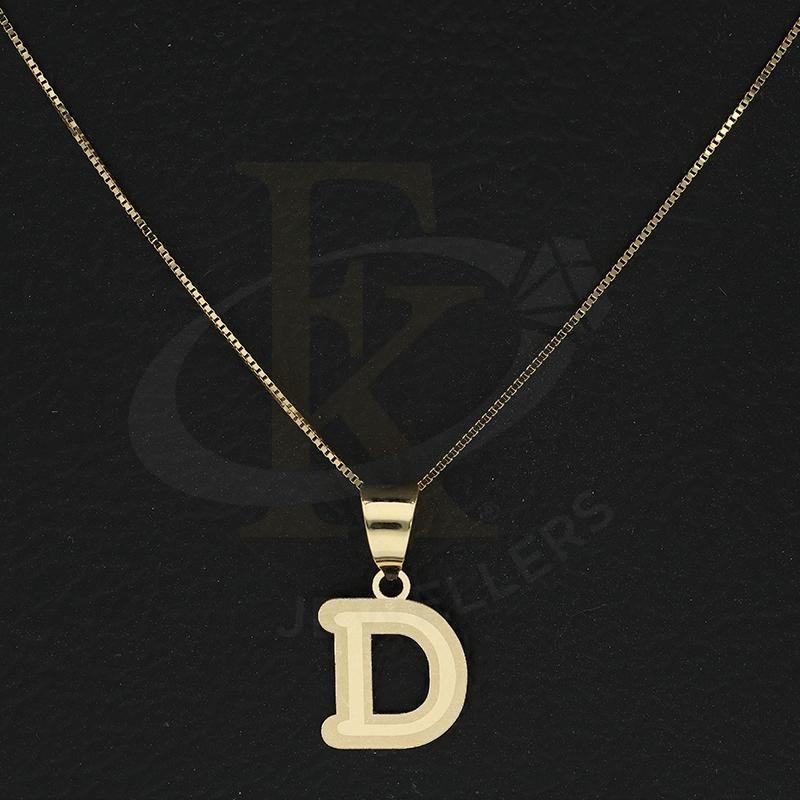 Gold Necklace (Chain with Alphabet Pendant) 18KT - FKJNKL18K2260 - Image 10