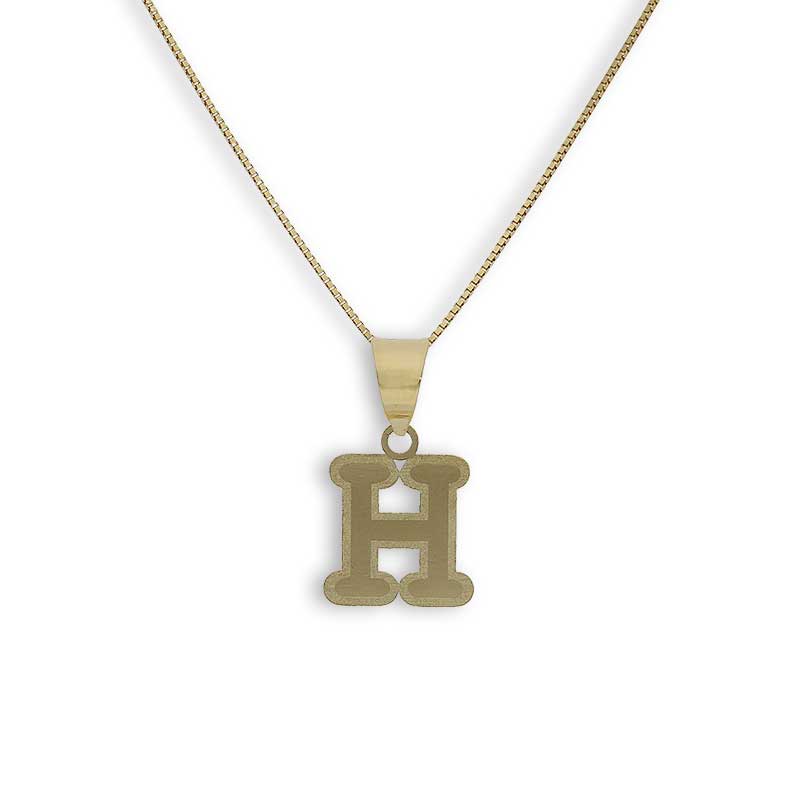 Gold Necklace (Chain with Alphabet Pendant) 18KT - FKJNKL18K2260 - Image 15