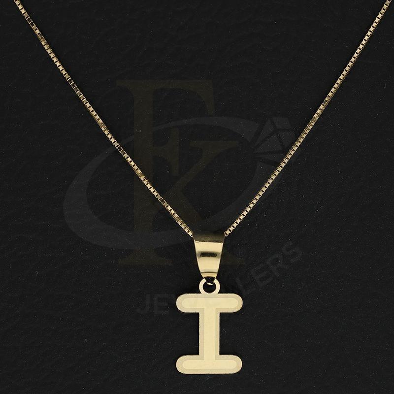 Gold Necklace (Chain with Alphabet Pendant) 18KT - FKJNKL18K2260 - Image 18