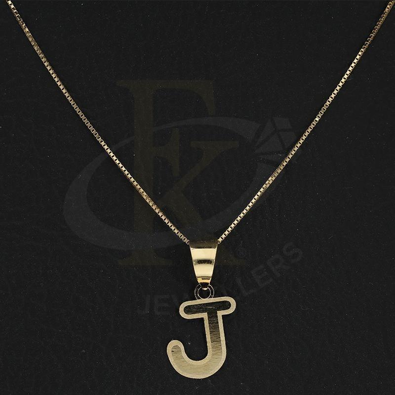 Gold Necklace (Chain with Alphabet Pendant) 18KT - FKJNKL18K2260 - Image 20