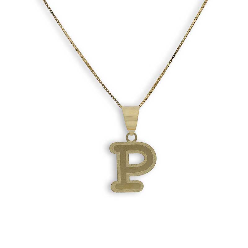 Gold Necklace (Chain with Alphabet Pendant) 18KT - FKJNKL18K2260 - Image 29