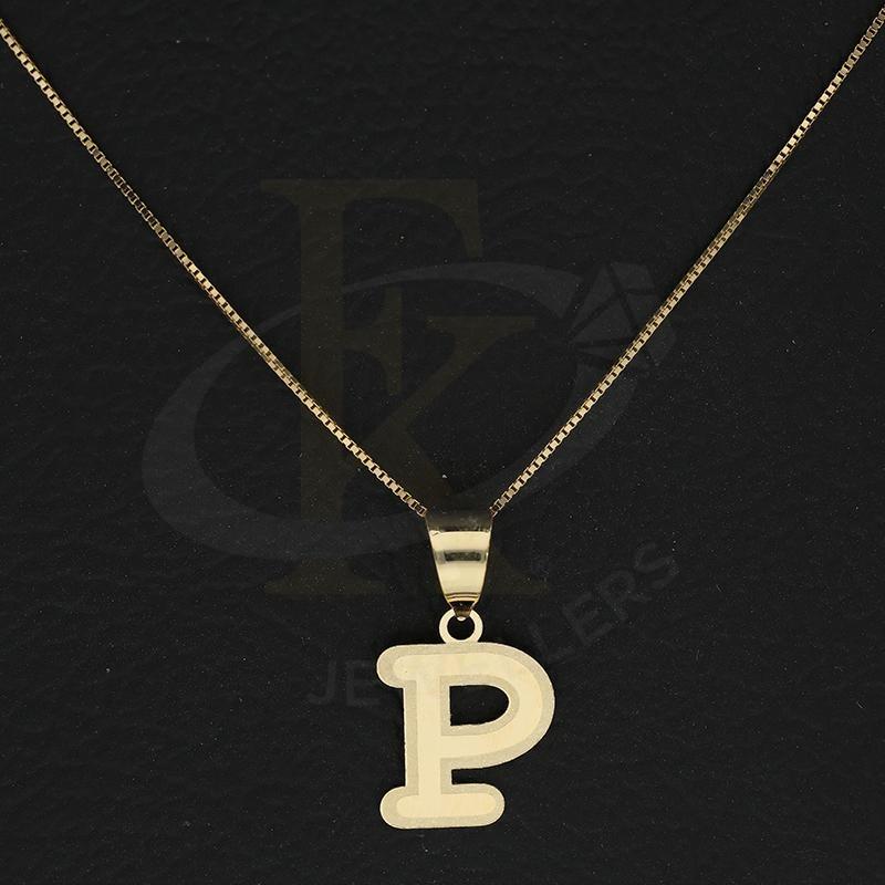 Gold Necklace (Chain with Alphabet Pendant) 18KT - FKJNKL18K2260 - Image 30