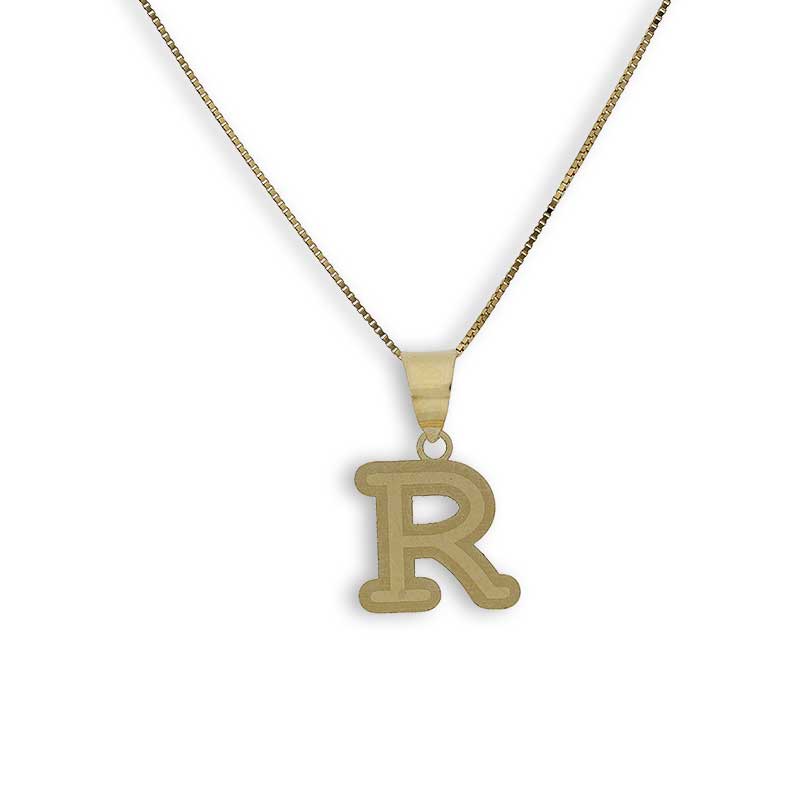 Gold Necklace (Chain with Alphabet Pendant) 18KT - FKJNKL18K2260 - Image 31