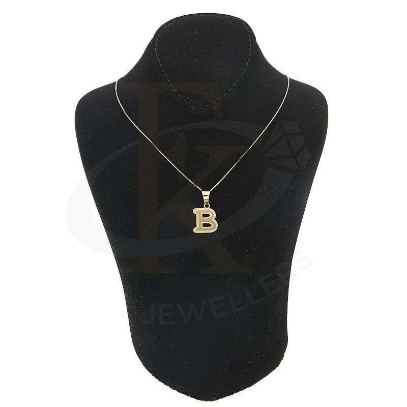 Gold Necklace (Chain with Alphabet Pendant) 18KT - FKJNKL18K2260 - Image 38