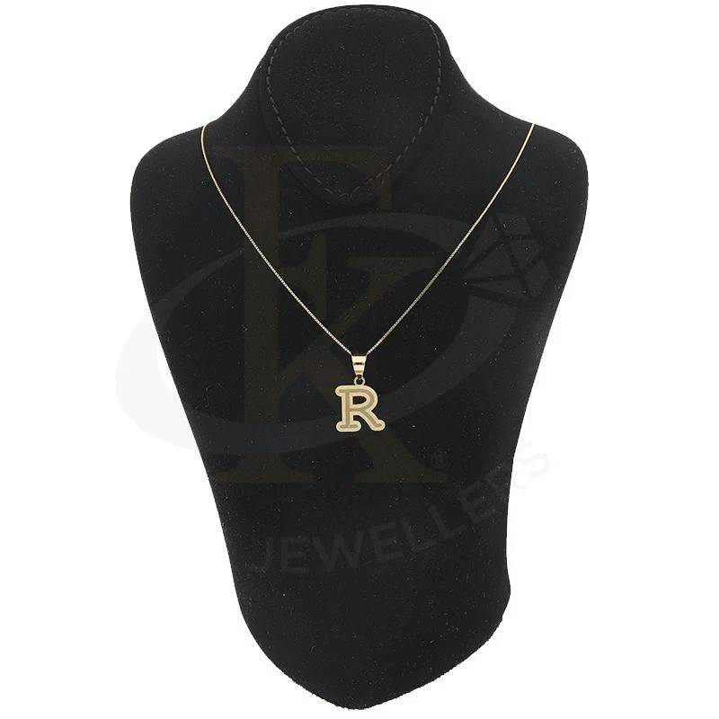 Gold Necklace (Chain with Alphabet Pendant) 18KT - FKJNKL18K2260 - Image 51