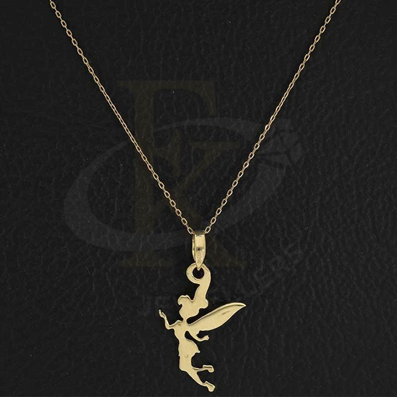 Gold Necklace (Chain with Tinkerbell Fairy Angel Pendant) 18KT - FKJNKL18K2690 - Image 4