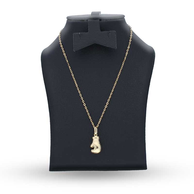Gold Necklace (Chain with Boxing Glove Pendant) 18KT - FKJNKL18KU1119 - Image 3
