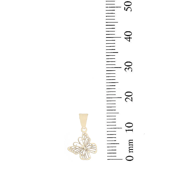 Gold Necklace (Chain with Butterfly Pendant) 18KT - FKJNKL18KU1068 - Image 4