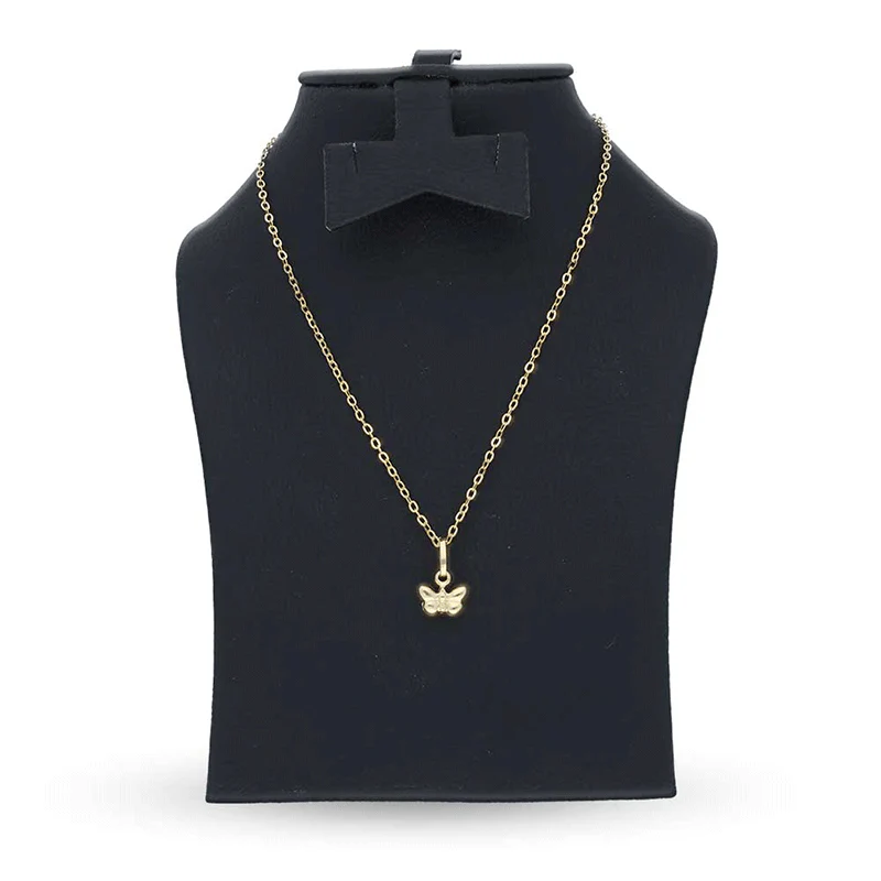 Gold Necklace (Chain with Butterfly Pendant) 18KT - FKJNKL18KU1130 - Image 3