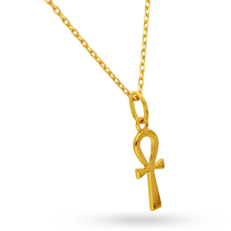 Gold Necklace (Chain with Cross Pendant) 18KT - FKJNKL18K2045 - Image 2