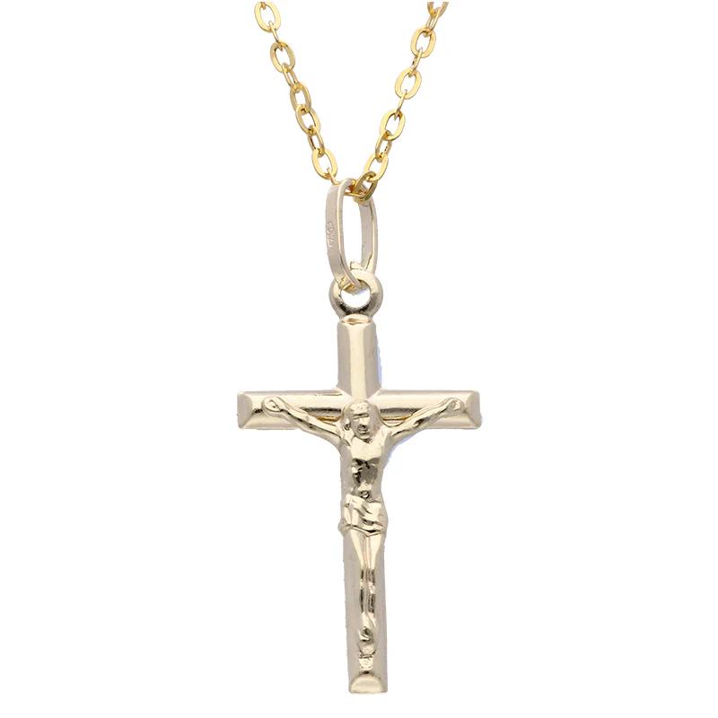 Gold Necklace (Chain with Cross Pendant) 18KT - FKJNKL18KU1063