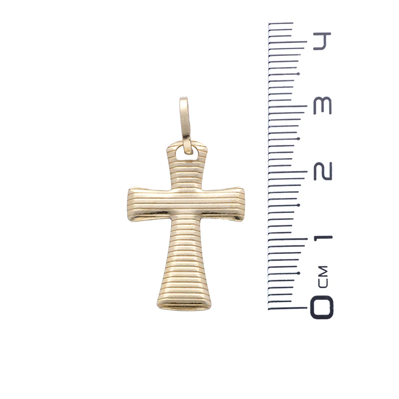 Gold Necklace (Chain with Cross Pendant) 18KT - FKJNKL18KU1064 - Image 4