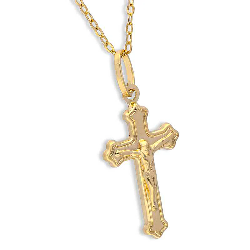 Gold Necklace (Chain with Cross Pendant) 18KT - FKJNKL18KU1152 - Image 2