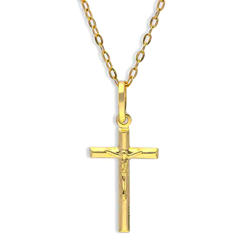 Gold Necklace (Chain with Cross Pendant) 18KT - FKJNKL18KU1153