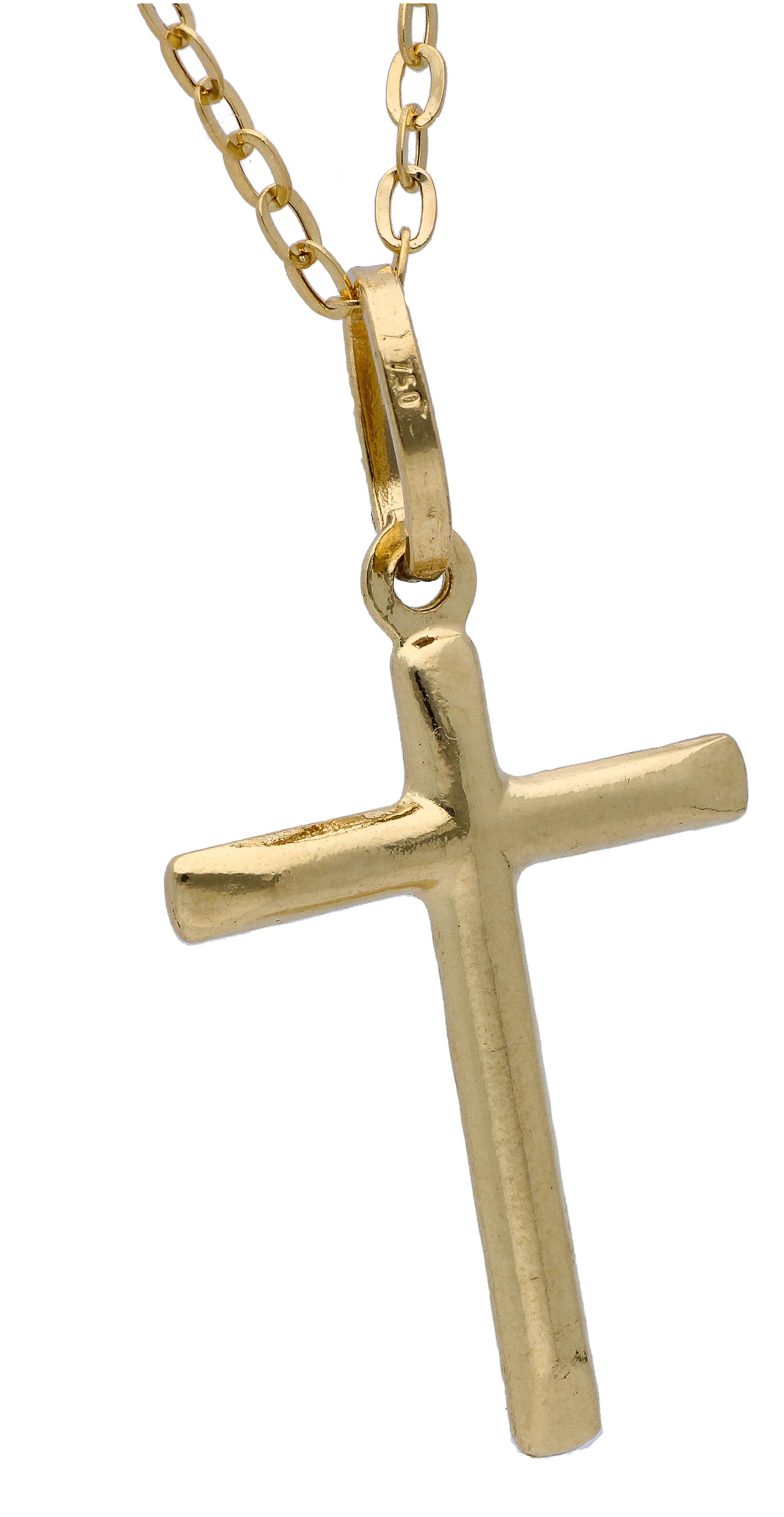 Gold Necklace (Chain with Cross Pendant) 18KT - FKJNKL18KU6305 - Image 2