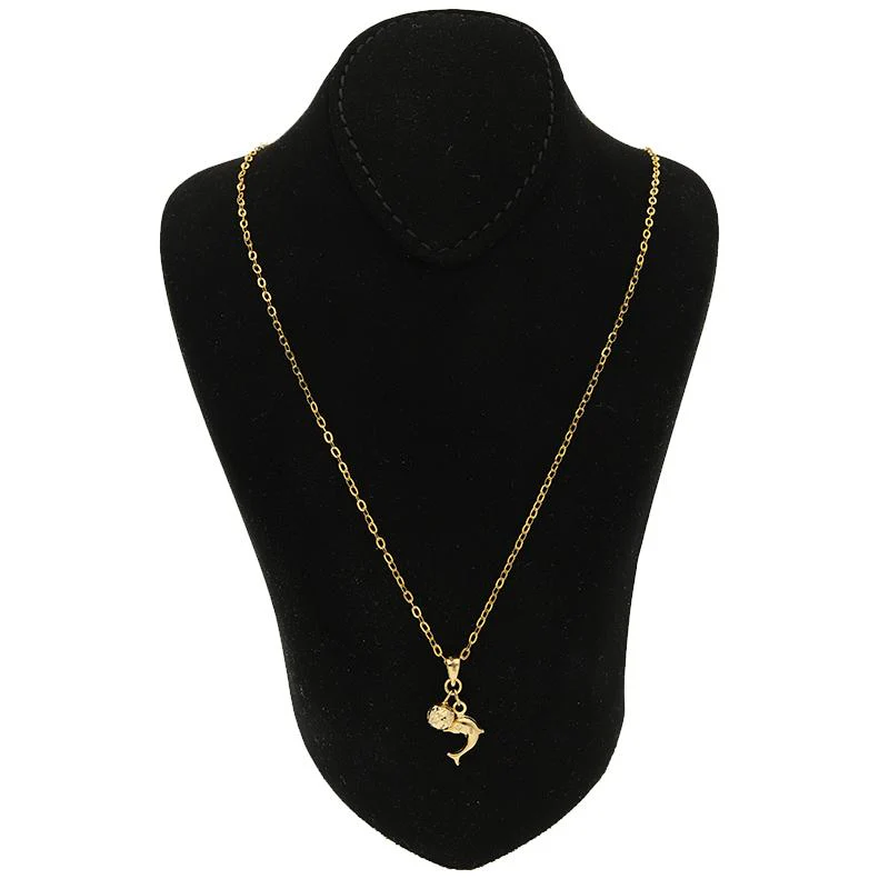 Gold Necklace (Chain with Dolphin Pendant) 18KT - FKJNKL18K2509 - Image 4